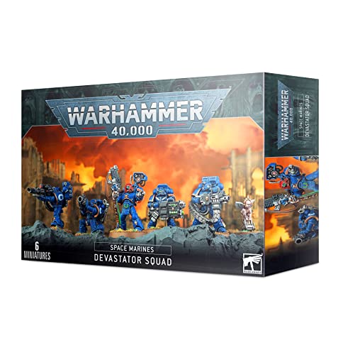 Games Workshop Warhammer 40,000 - Space Marines: Devastator Squad - Games Workshop - Image 1