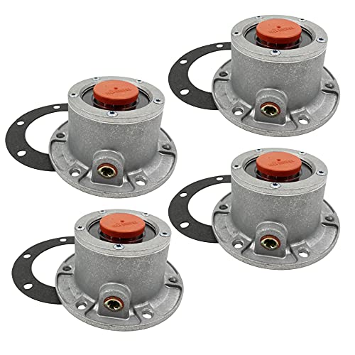 Torque 4 PCS 3434024 Aluminum Hub Caps for Steer Axle (Replaces Stemco 343-4024, SKF 1612, 1711,1811) - Image 1