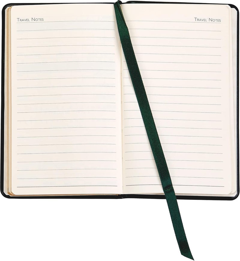 Graphic Image On The Green Golf Journal, Golf Score Log Book, Genuine Full Grain Leather (Green, Compact - 3" x 5") Published & Bound in the USA - Image 3