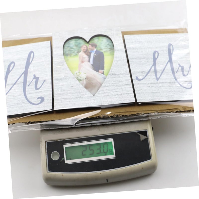 Creative Wooden Three-fold Hinged Wedding Photo Frame Decoration, Tabletop Family Picture Frame Ornament for Home and Wedding Display, Style B (photo Not Included) - Image 4