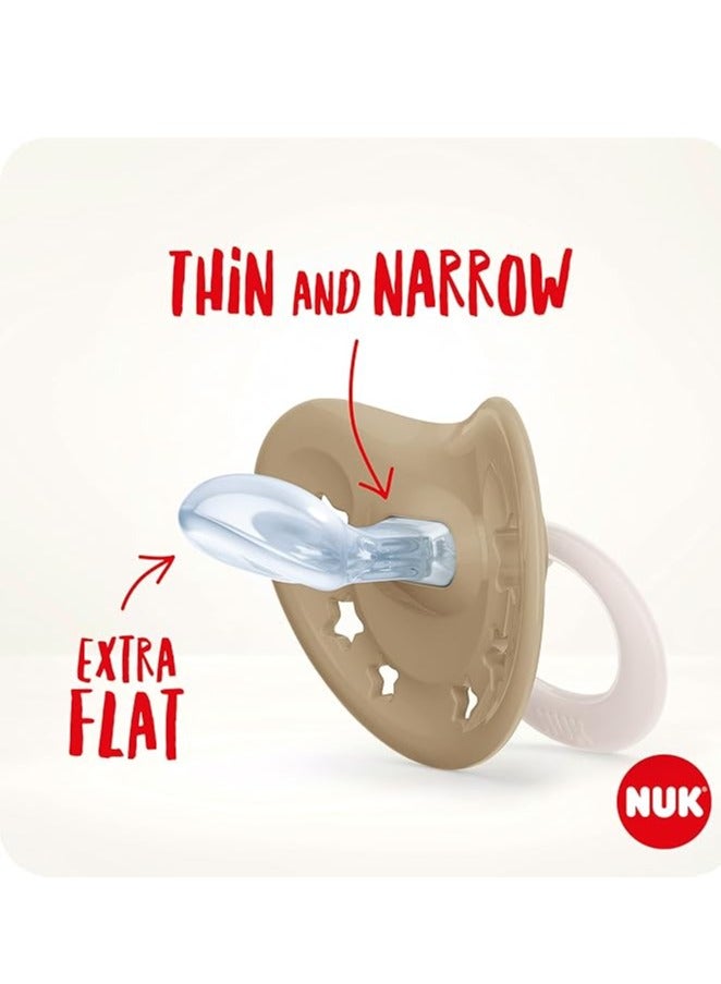 نوك لهّايات NUK | 2 عبوة لهّايات | حلمة قلوب | لهّايات سيليكون خالية من مادة BPA | لهّايات مضادة للتفلطح | لعبة تسنين الأطفال - Image 4