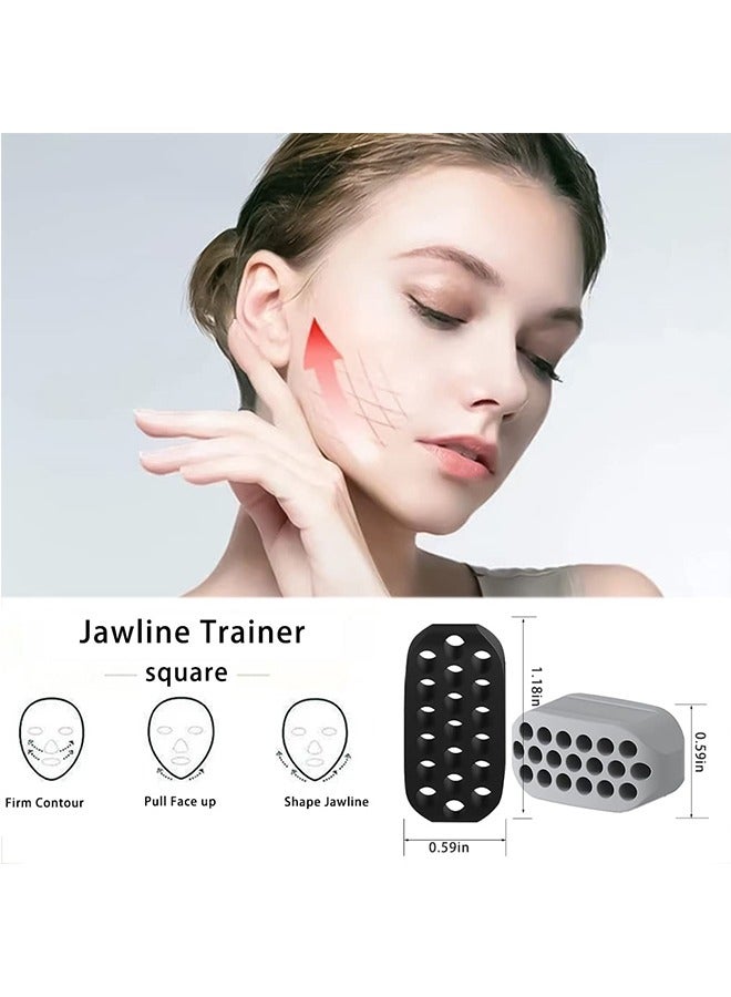 Ant Jaw Exerciser 4-Piece Set Face Workout Tool Jawline Strengthener Double Chin Reducer Neck Toner for Daily Use and Home Fitness - Image 2