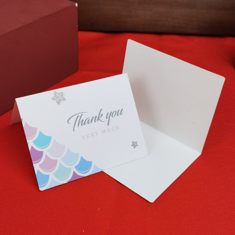 Postage Creative Small Fresh Thank You Greeting Card Flowers Birthday Small Card Praise After-Sales Mixing Gift Box Blessing Greeting Card - Image 1