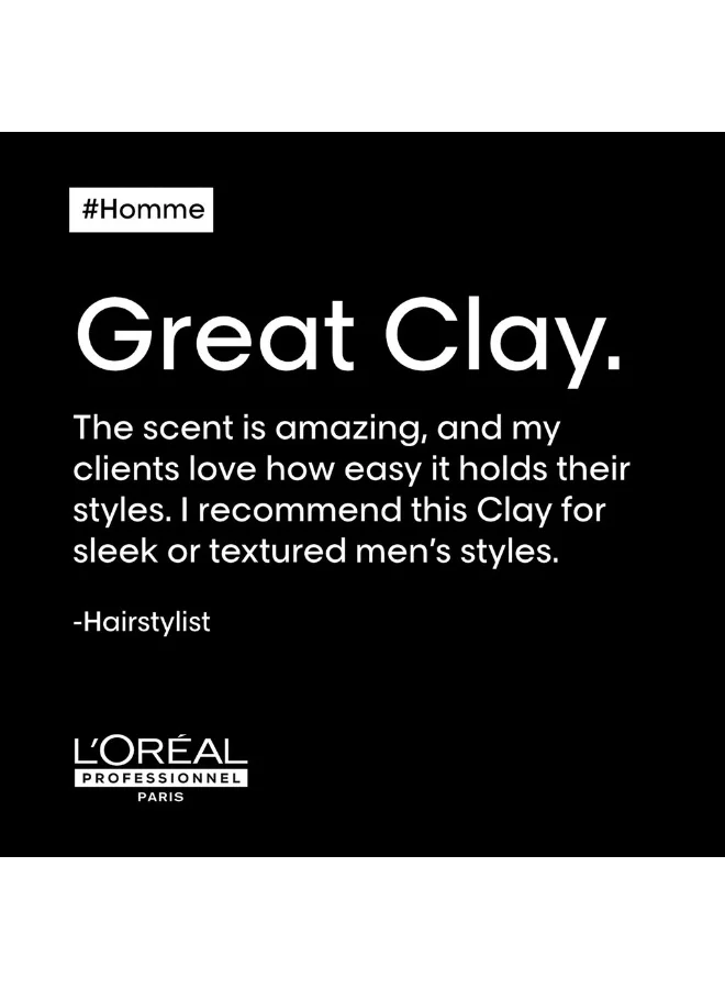 L'Oréal Professionnel Homme Strong Hold Texturizing Clay 50ml