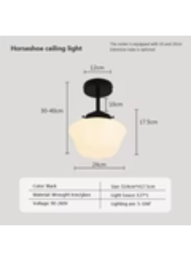 Classic Glass Shade Ceiling Light - Image 3