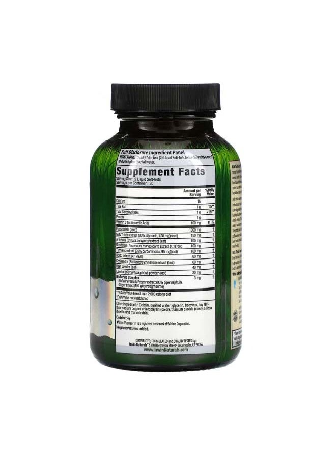Irwin Naturals Milk Thistle Liver Detox 60 Liquid SoftGels  - Image 2