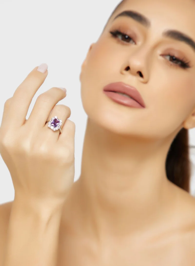 ايلا ليمتد اديشن خاتم مزين باحجار لامعة