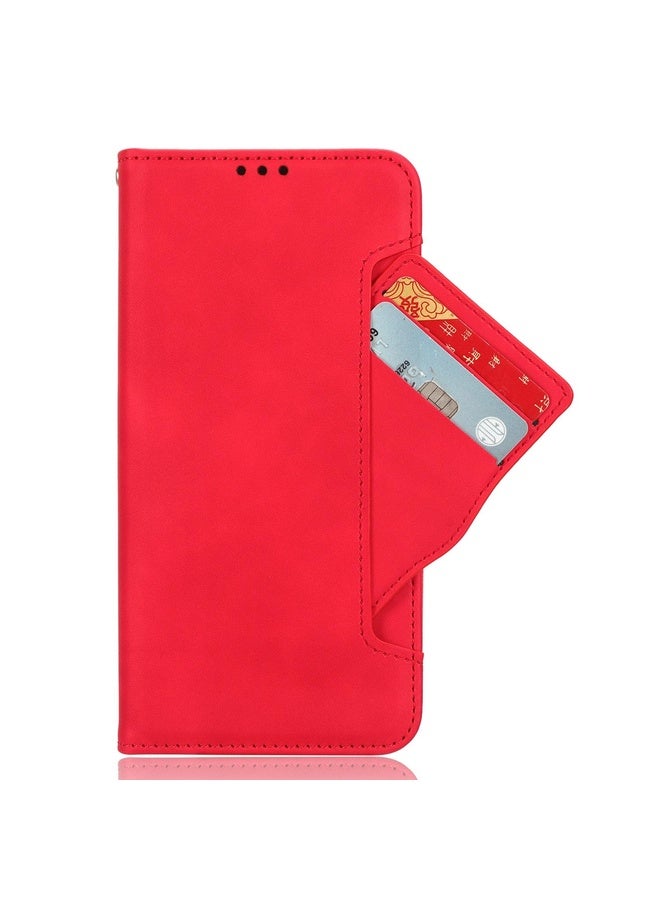 HuHa Case Cover For Realme GT Neo5 SE Skin Feel Calf Texture Card Slots Leather Phone Case(Red) - Image 4