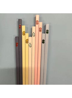 Generic Supply Fruit Chopsticks Household Restaurant Hotel Mildew-proof Non-slip Easy To Clean One Person Chopsticks Tableware Wholesale-Color:Spring Tao Tao-Specifications:Adult Chopsticks  - Image 2