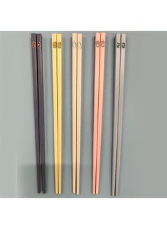Generic Supply Fruit Chopsticks Household Restaurant Hotel Mildew-proof Non-slip Easy To Clean One Person Chopsticks Tableware Wholesale-Color:Spring Tao Tao-Specifications:Adult Chopsticks  - Image 4