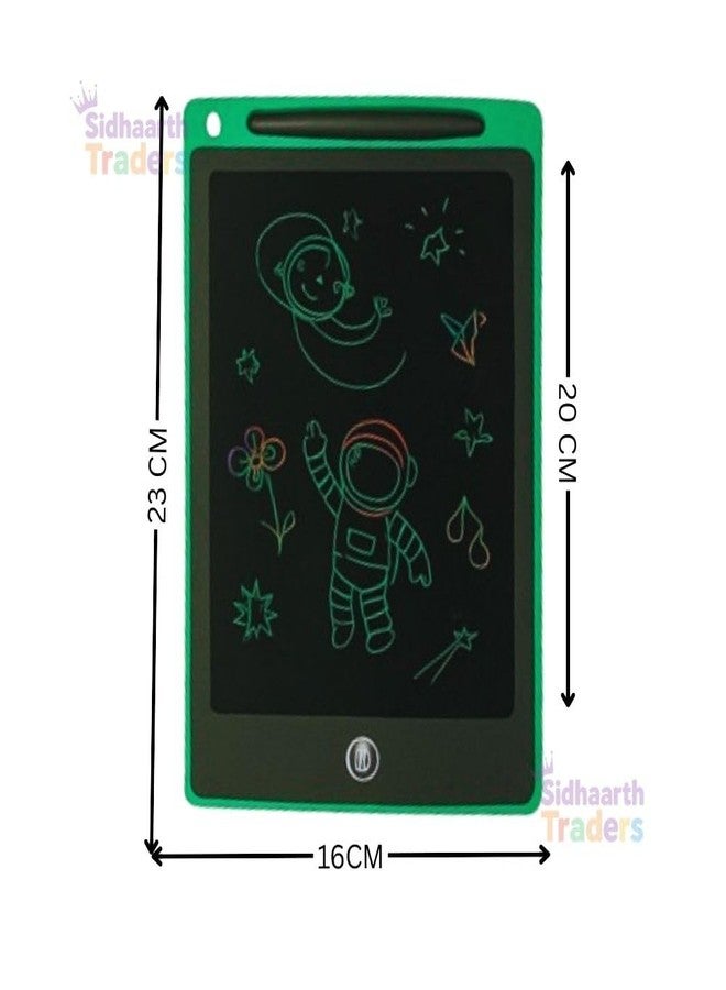 Sidhaarth Traders Digital LCD Writing Tablet for Kids, 8.5-Inch Doodle Board Educational Toy, Magic Board for Writing,Digital and Erasable Slate for Kids with Pen Random Color (Pack of 2) - Image 2