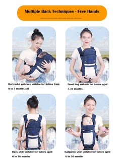 Baby Carrier Newborn to Toddler, Adjustable Removable Baby Wraps Carrier with Hip Seat, Head Support and Breathable Mesh, Soft Ergonomic Baby Sling Carrier for Everyday Family Events - pzsku/Z0BC32D76EFDA179691D3Z/45/_/1694567364/b254cb01-76ad-4ef5-9200-44140dfb3036