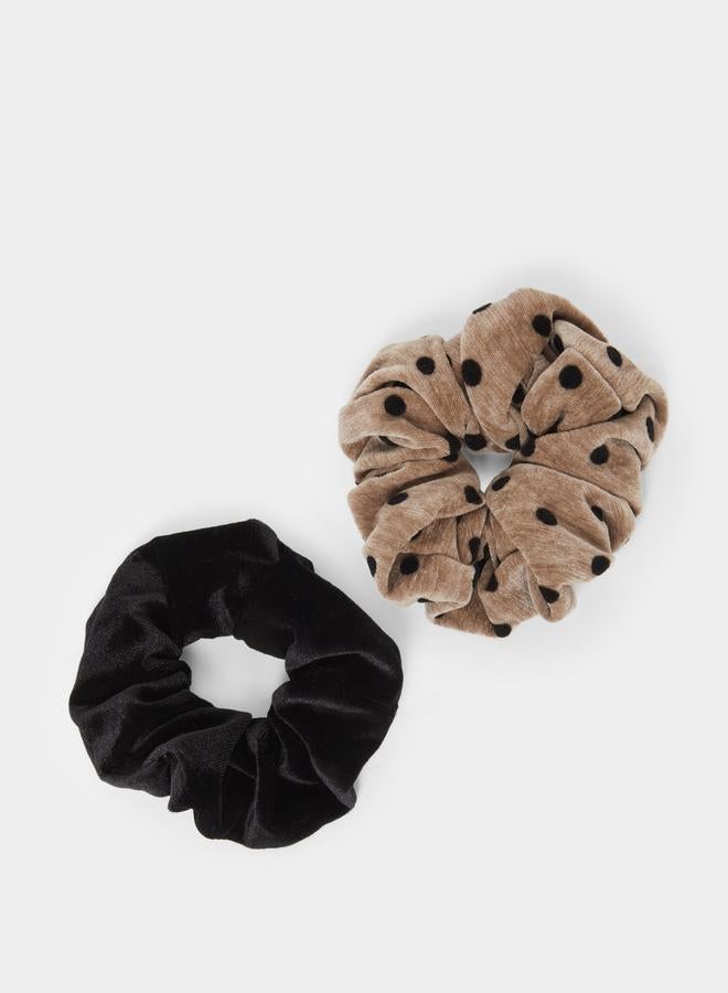 Styli Set of 2 - Solid and Printed Scrunchies - Image 1