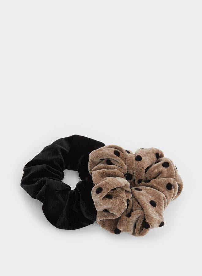 Styli Set of 2 - Solid and Printed Scrunchies - Image 3