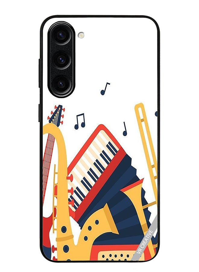 VR CREATIVE Protective Case Cover For Samsung Galaxy S24 Music Instruments Design Multicolour - Image 1