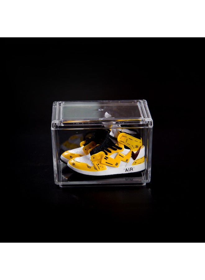 Creative Diy Model Desktop Decoration For Boys And Girls Birthday Gift Trendy Mini AJ Sneakers Shoes Wall-Color:ow Pikachu (yellow) - Image 1