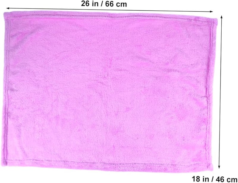 بطانية حيوانات أليفة من الفانيلا الدافئة والمريحة باللافندر خفيفة الوزن ودافئة للقطط والكلاب 66 × 46 سم - Image 4