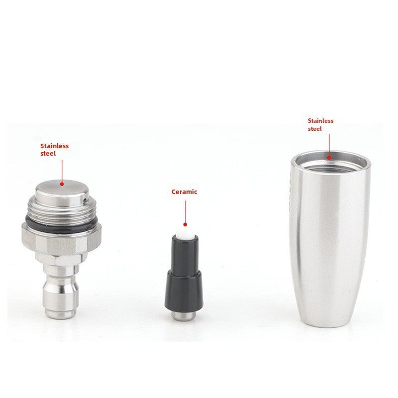 Stainless Steel High Pressure Car Wash Gun Spray Nozzle 360 Degree Rotating Head Quick Connect Lotus Flower Design for Auto Detailing - Image 4