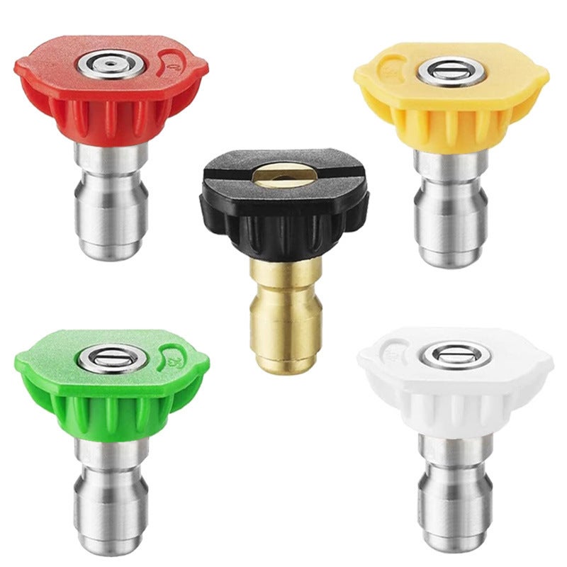 Stainless Steel High Pressure Car Wash Gun Spray Nozzle 360 Degree Rotating Head Quick Connect Lotus Flower Design for Auto Detailing - Image 1