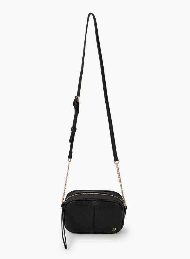فلورا بيلا من شو إكسبرس Solid Crossbody Bag with Adjustable Strap and Zip Closure