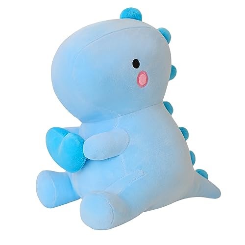 SQEQE Dinosaur Stuffed Animal Loving Soft Dino Plush Toys with Holding Heart Sweet Romantic Anniversary Birthday Gift for Her Girls Boys GirlfriendBlue12 inch - Image 1