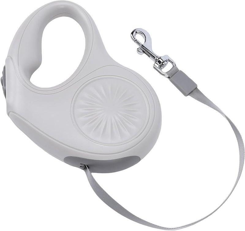 Grey Retractable Dog Leash 16 4ft Automatic Telescopic Pet Walking Tape For Outdoor Running Training Travel - Image 1