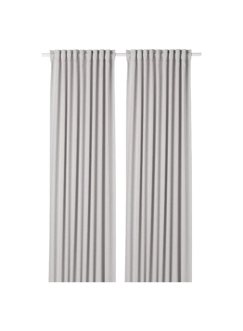 IKEA FRAKTA Room darkening curtains - 1 pair - 145x300 cm - Image 1
