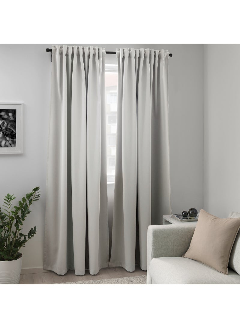 IKEA FRAKTA Room darkening curtains - 1 pair - 145x300 cm - Image 2