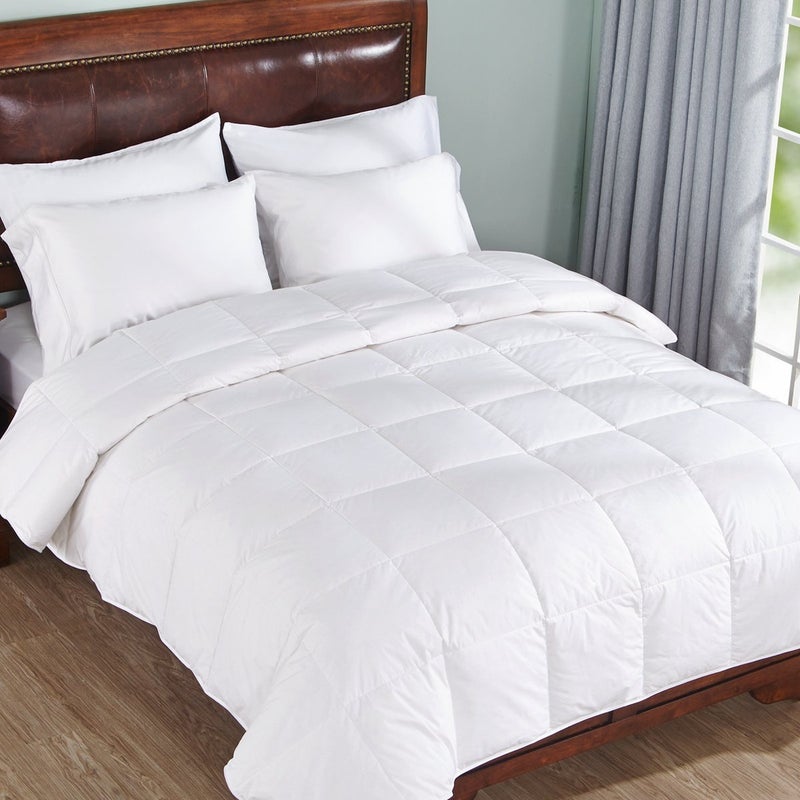 LINENWALAS 100% Cotton Solid Plain 300 Tc Duvet With Duvet Cover, Quilt Cover, Comforter Cover With Duvet, Microfiber Blanket, White Cotton Duvet Cover (Single Size - 60X90 Inches) - Image 5