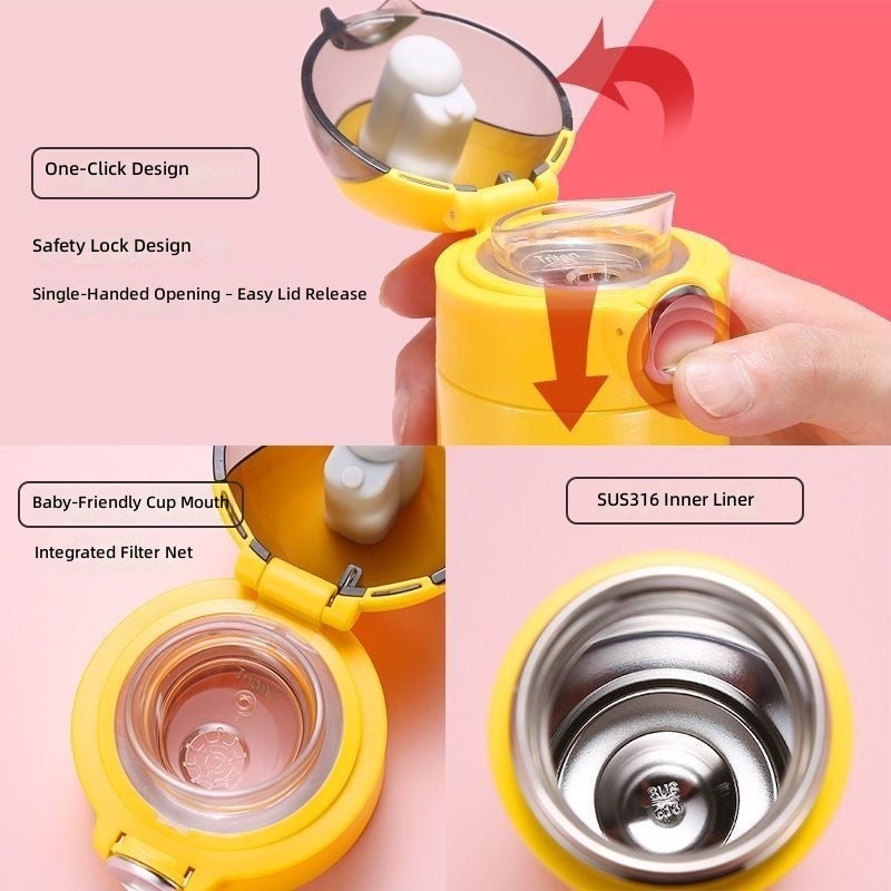 FUGUANG 316 Stainless Steel Food-Grade Ultra-Light Pocket Thermos for Men, Women & Kids - Clearance Sale - Image 2
