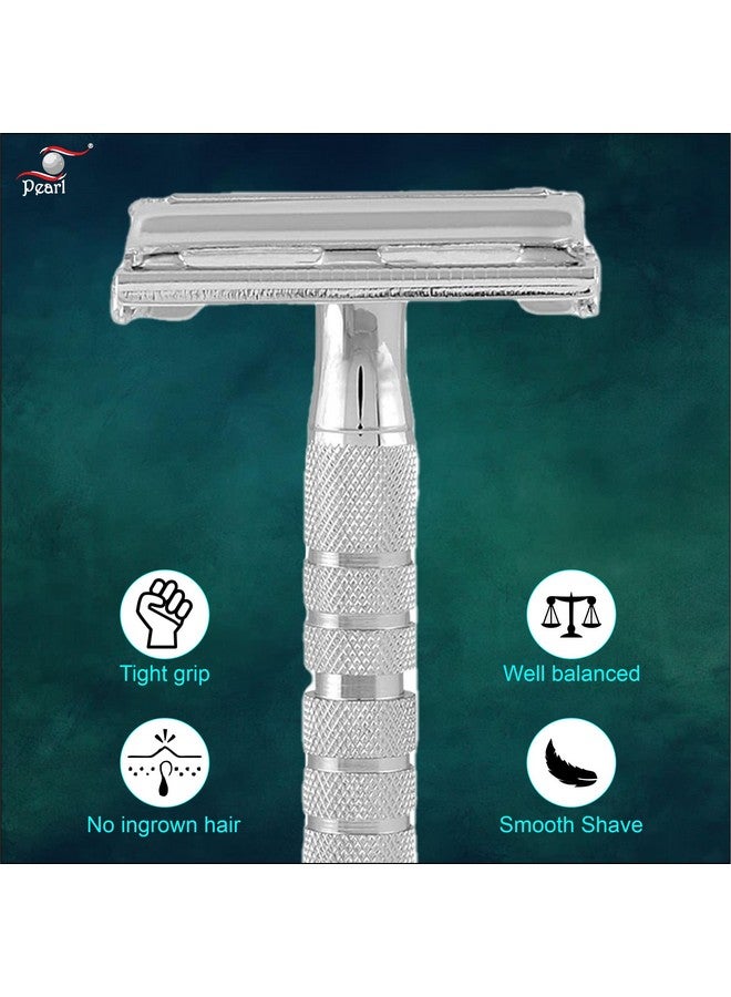 Pearl Shaving Double Edge Butterfly Safety Razor LS-01 (Chrome) - Image 3