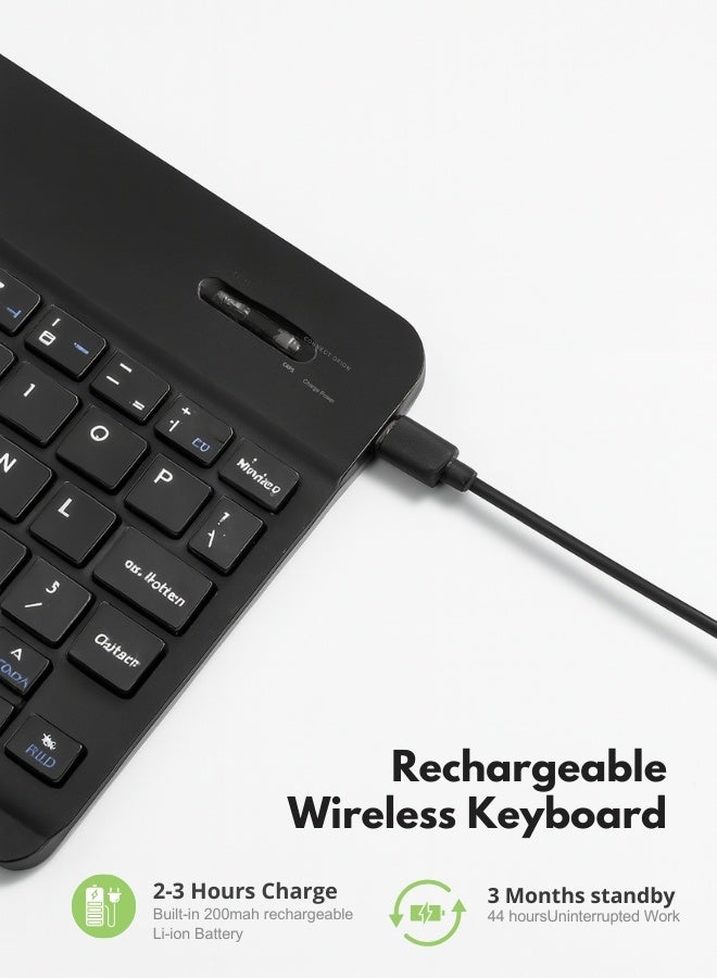 Rechargeable Wireless Keyboard and Mouse Combo – Slim, Silent, Ergonomic Design with Long-Lasting Battery – Compatible with Windows, Mac, Laptop, PC – Spill-Resistant Keys, Adjustable DPI Mouse – Ideal for Office, Home, Travel - Image 4
