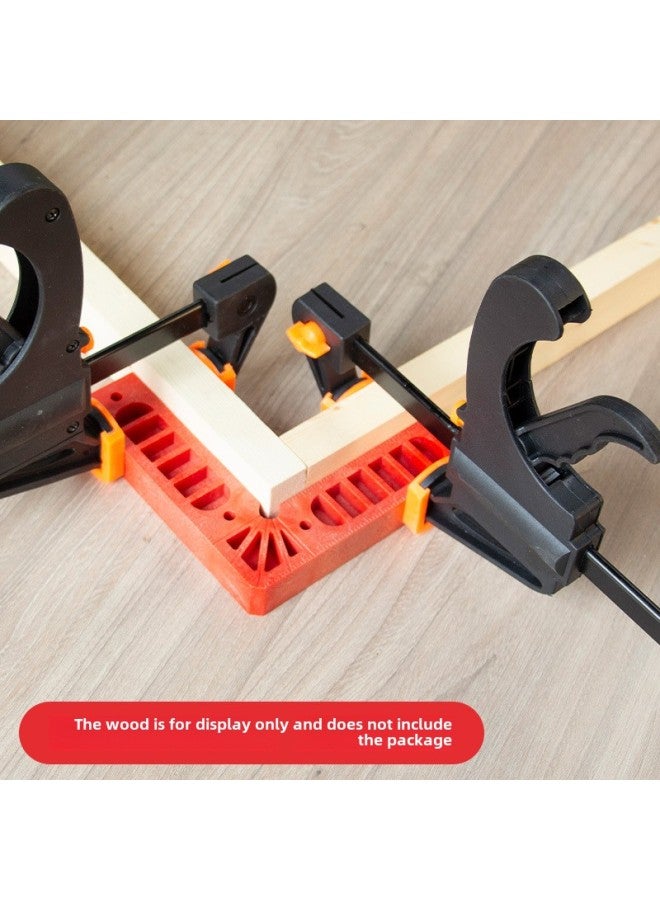 90 Degree Right Angle Auxiliary Locator 6 Inch Woodworking Tool Plastic Right Angle Ruler Angle Ruler Wood Plate Holder-Model:4inch Fixed Slot Ruler - Image 5