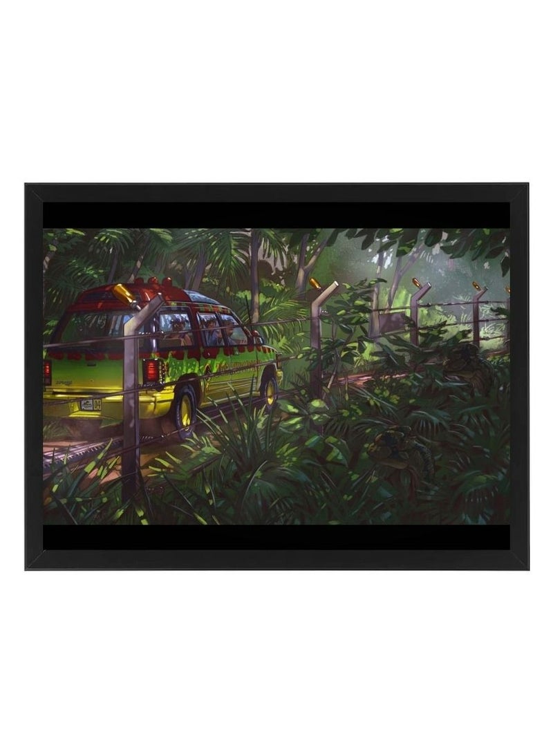 RKN Digital Wall Art Poster Frame Jurassic Park  30X40 cm - Image 2