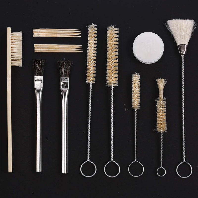 DIY Crafts 25 Pieces Kit HVLP Paint Sprayer Cleaning Kit Pro Clean Tool Carborator Clean for Spray Gun Air Tool Airbrush Tools for DIY Works 25 Pcs Contain 25 - Image 2