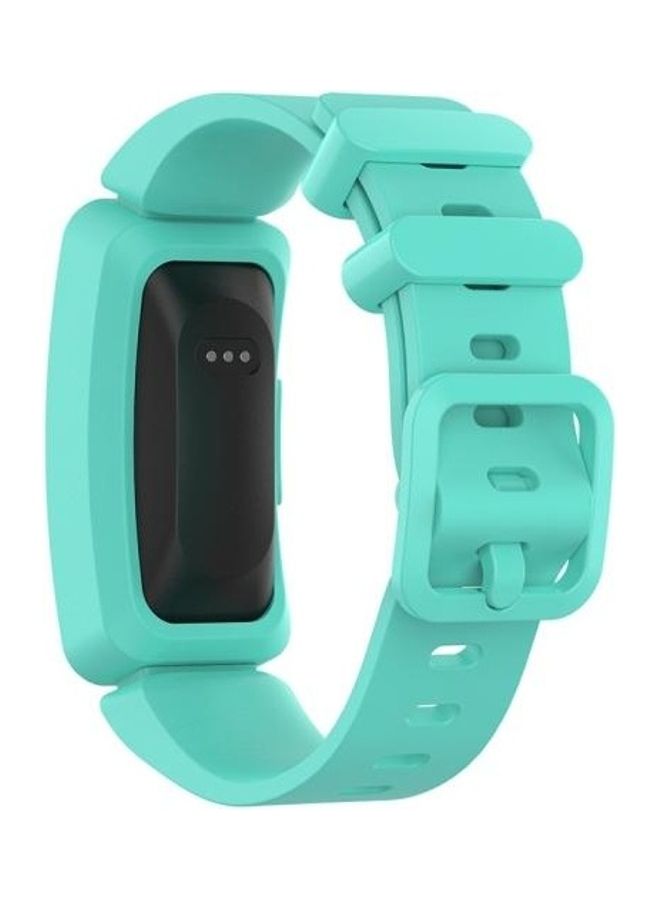 NIBEMINENT Silicone Smart Watch Replacement Strap For Fitbit Inspire HR/Ace 2 Mint Green - Image 3