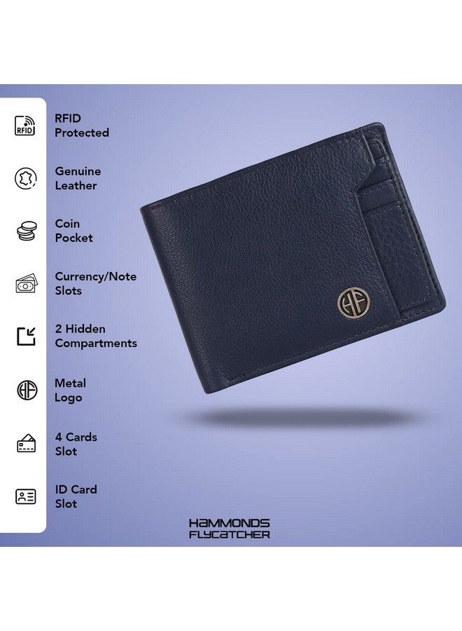HAMMONDS FLYCATCHER Gift for Men Combo - Genuine Leather Wallet, Keychain, Ball Pen Set - Wallets with 6 Card Slots, Coin Pocket - Birthday Gift for Husband, Boyfriend - Unique Gifts for Men - Blue - Image 3