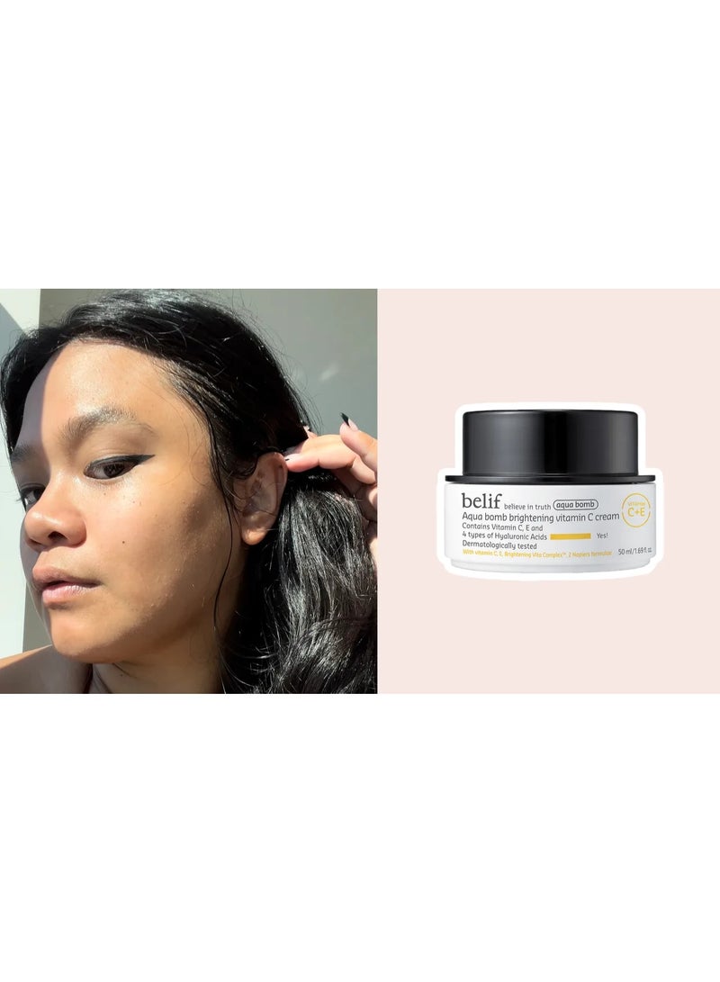 بليف كريم بيليف أكوا بومب لتفتيح البشرة بفيتامين سي 50 مل - Image 2