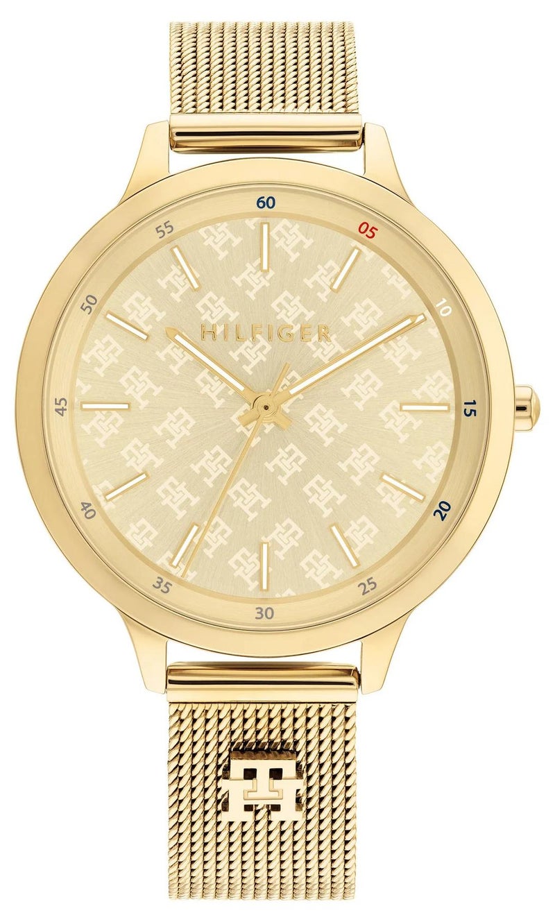 تومي هيلفيغر ساعة تومي هيلفيغر ذهبية اللون شبكية للنساء - 1782588 - Image 1