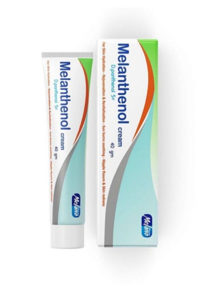 MELANO Two Piece Set Melanthenol Skin Moisturizing Cream for all skin types 2X40 gm  - Image 2