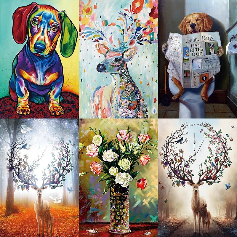 Adult 1000 Pieces Of World Famous Paintings Van Gogh Starry Sky Youth Puzzle Paper Puzzle Decompression Toy Supply - Image 3