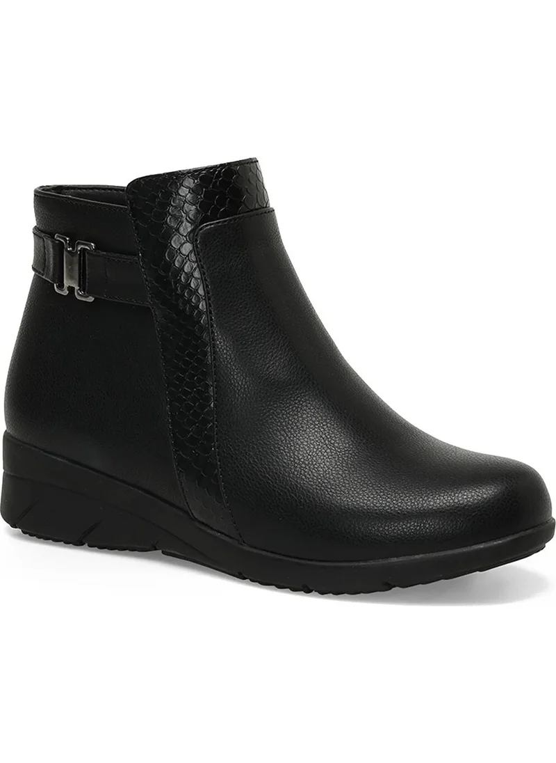 Polaris 165131.Z3PR Black Women's Wedge Heel Boots