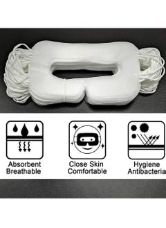 SYOSI Disposable VR Eye Mask for Oculus Quest 2 Skin-Friendly  Breathable  Soft  Comfortable  and Hygienic VR Universal Mask (White 100pcs)  - Image 3