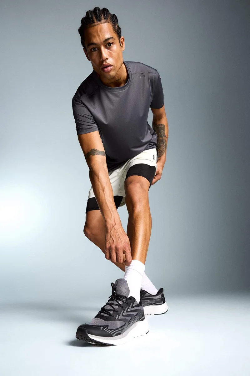 Defacto  DeFactoFit Slim Fit Sports Cotton Shorts for Men | Best Price UAE