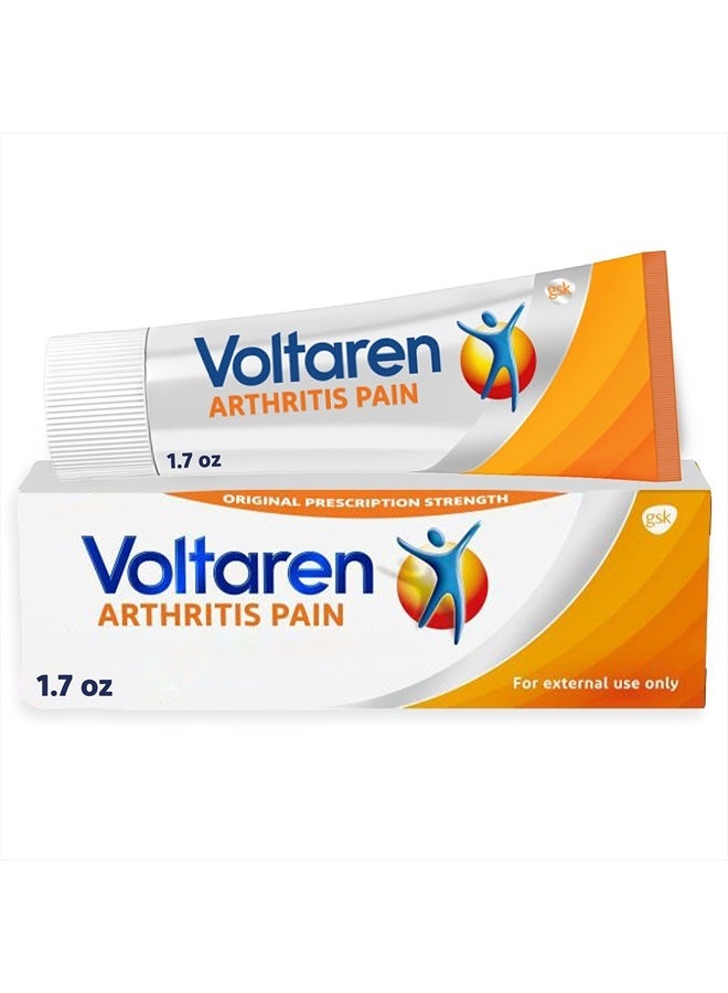VOLTAREN جل فولتارين لآلام التهاب المفاصل لتخفيف آلام التهاب المفاصل الموضعية القوية، بدون وصفة طبية - 1.7 أونصة/50 جرام أنبوب - Image 1