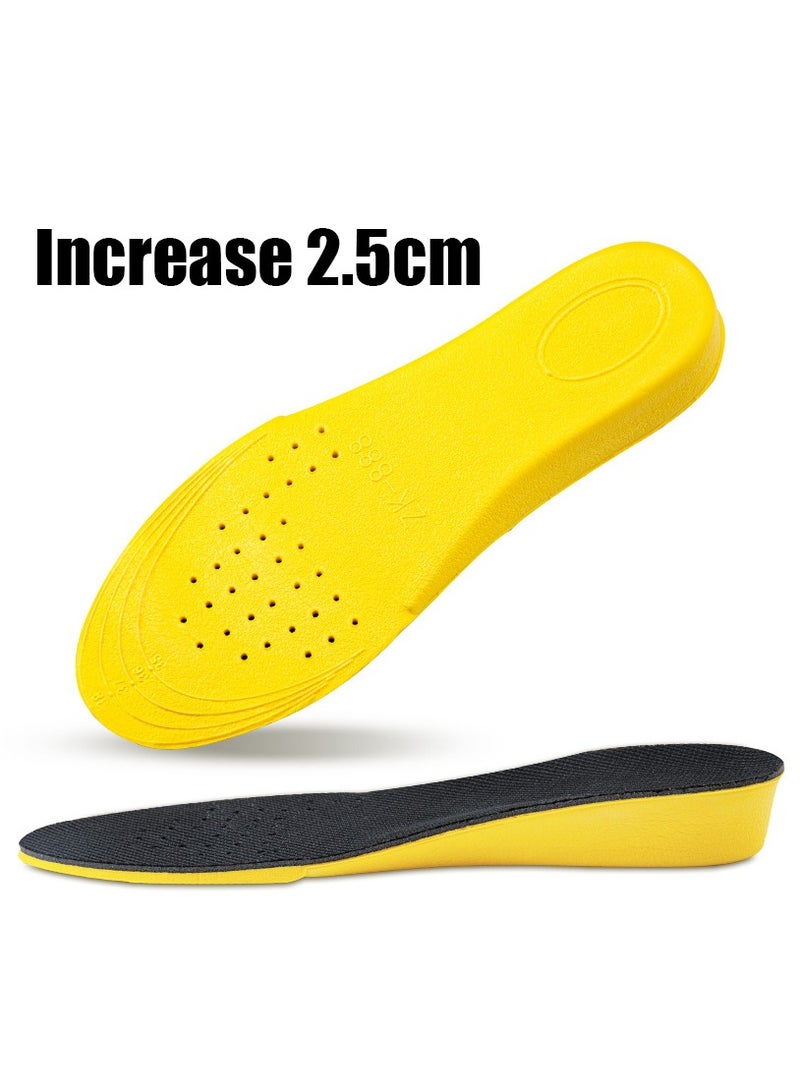NIBEMINENT 1pair Height Increase Insoles For Women Men Invisible Boost 1.5-3.5cm/5.91-13.78'' Breathable Orthopedic Elevator EVA Insoles Shock Absorption Pads  - Image 1