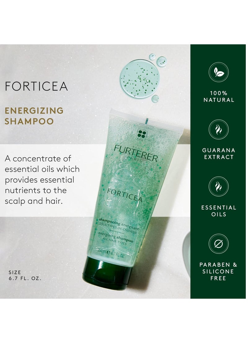 Rene Furterer Rene Furterer Forticea Strengthening Revitalizing Shampoo - Formulated with Guarana Extract, Rosemary, Vitamin B3 and B5, - Sulfate, Paraben & Silicone Free  - Image 2
