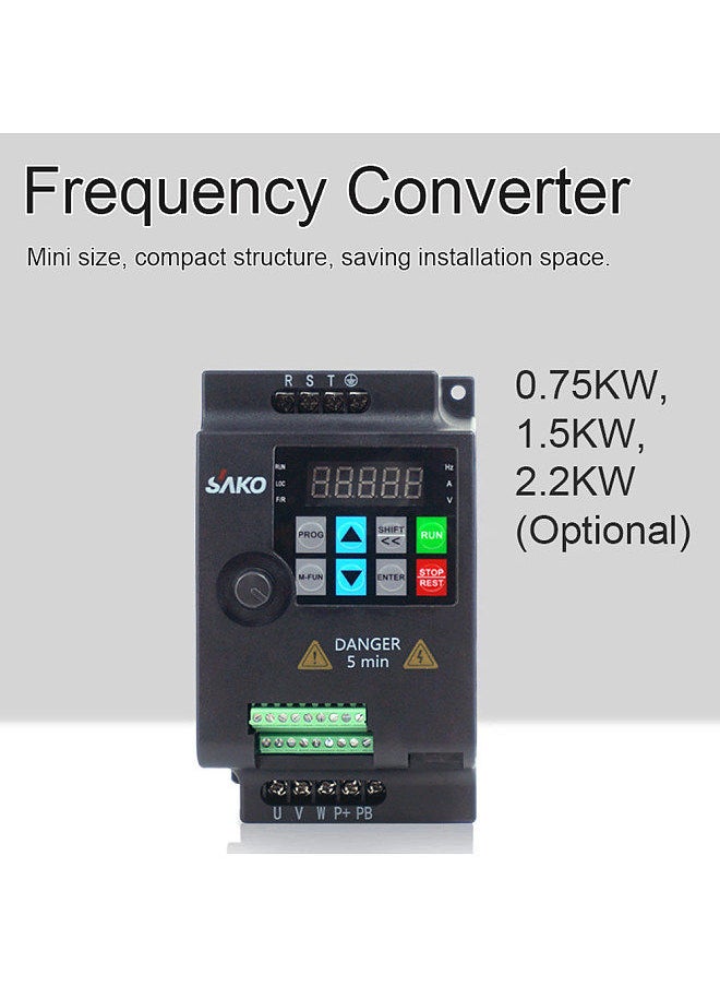 Generic - 3 Phase 380V Vector Inverter VFD Variable Frequency Converter for Stepless Motor Speed Control - Image 1