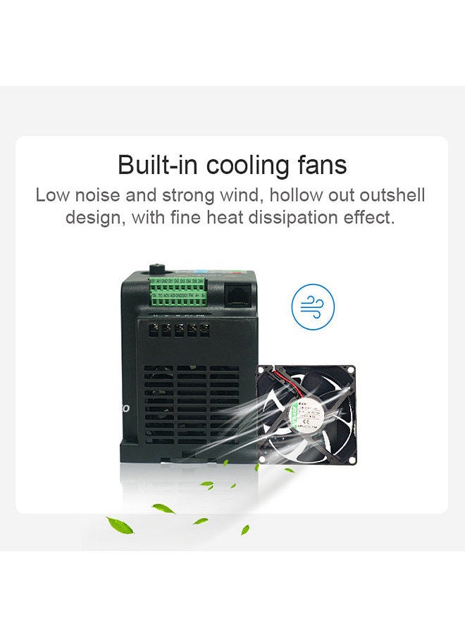 Generic - 3 Phase 380V Vector Inverter VFD Variable Frequency Converter for Stepless Motor Speed Control - Image 1
