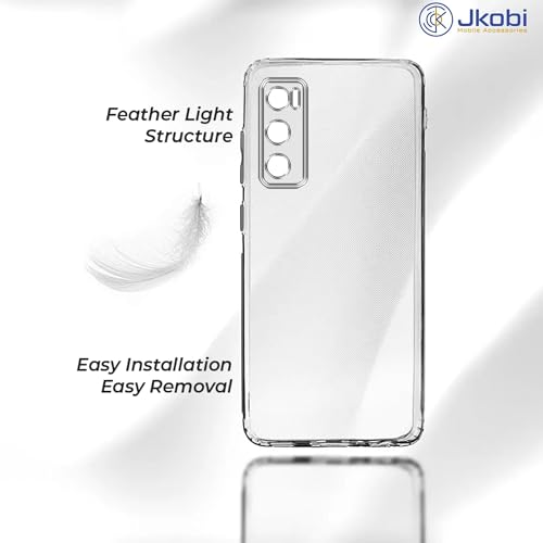 Jkobi غطاء خلفي Jkobi لهاتف Vivo V20 SE (حافظة سيليكون شفافة مضادة للصدمات مع حماية الكاميرا | ناعمة ومرنة | شفافة) - Image 2